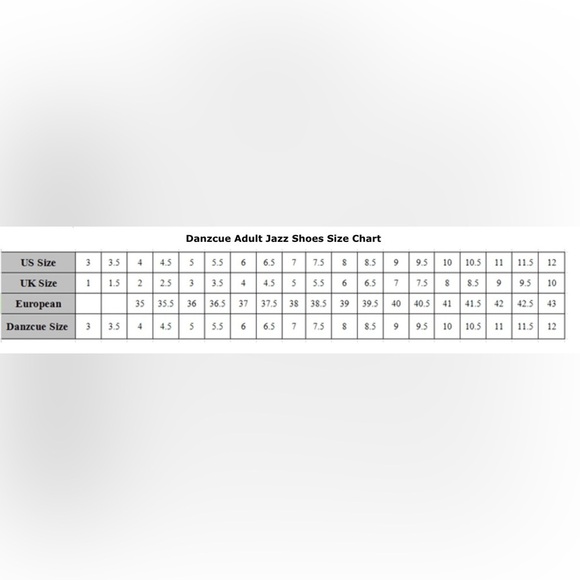 Danzcue Adult Canvas Jazz Boots Shoes Fitting: Order 1/2 - 1 size up comfort fit - Picture 2 of 13